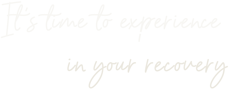 It's time to experience SUCCESS in your recovery